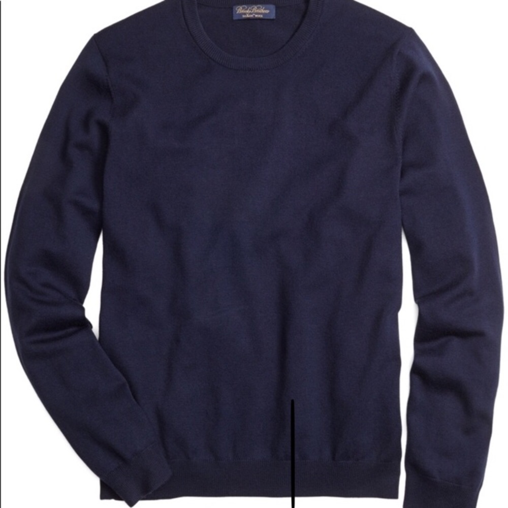Brand New Brooks Brothers Navy Sweater XL